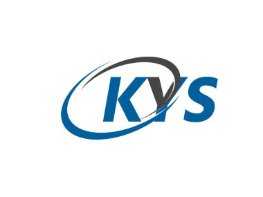 KYS yaratıcı logo tasarımı vektör çizimi