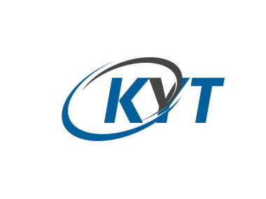 KYT yaratıcı logo tasarımı vektör çizimi