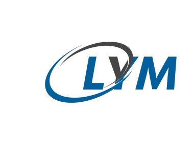 LYM yaratıcı logo tasarımı vektör çizimi