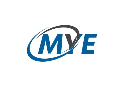MYE yaratıcı logo tasarımı vektör çizimi