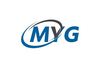 MYG yaratıcı logo tasarımı vektör çizimi