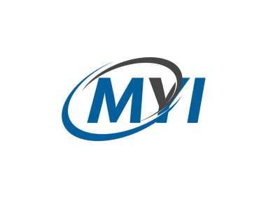 MYI yaratıcı logo tasarımı vektör çizimi