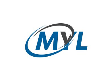 MYL yaratıcı logo tasarımı vektör çizimi
