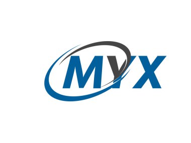 MYX yaratıcı logo tasarımı vektör çizimi