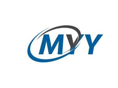 MYY yaratıcı logo tasarımı vektör çizimi