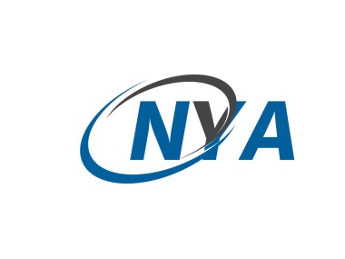 NYA yaratıcı logo tasarımı vektör çizimi