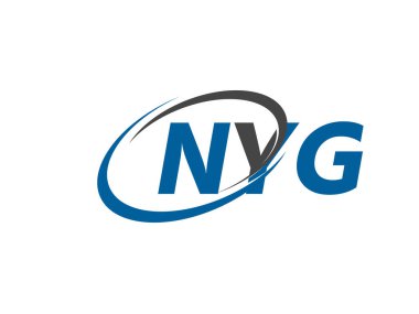 NYG yaratıcı logo tasarımı vektör çizimi