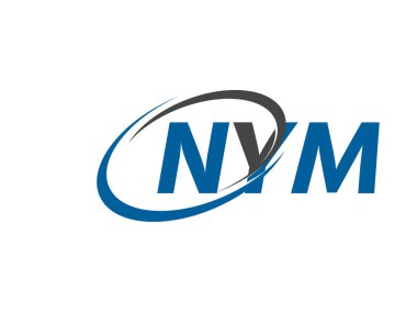 NYM yaratıcı logo tasarımı vektör çizimi