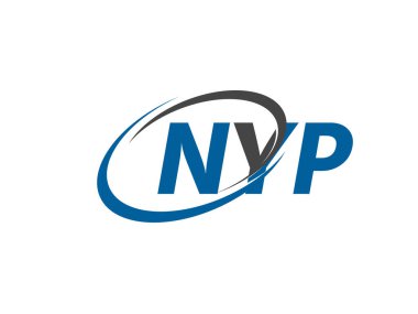 NYP yaratıcı logo tasarımı vektör çizimi