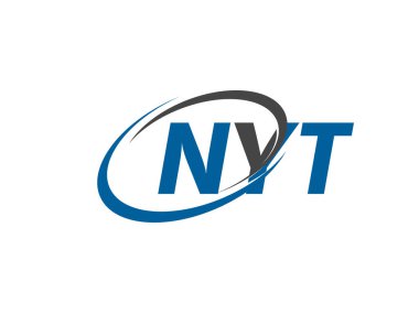 NYT yaratıcı logo tasarımı vektör çizimi