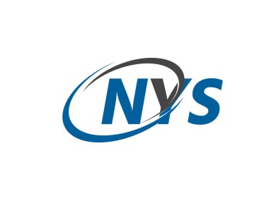 NYS yaratıcı logo tasarımı vektör çizimi