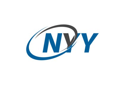 NYY yaratıcı logo tasarımı vektör çizimi