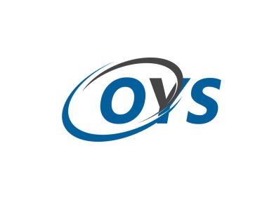 OYS yaratıcı logo tasarımı vektör çizimi