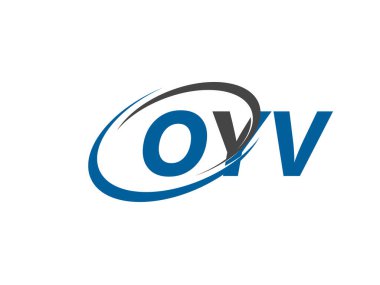 OYV yaratıcı logo tasarımı vektör çizimi