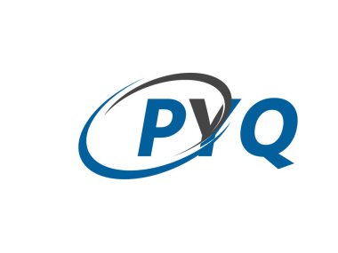 PYQ yaratıcı logo tasarımı vektör çizimi