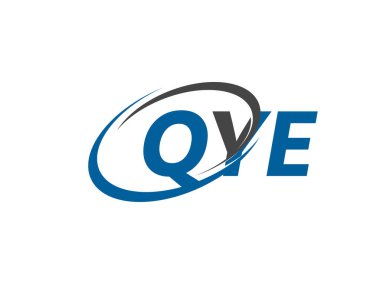QYE yaratıcı logo tasarımı vektör çizimi
