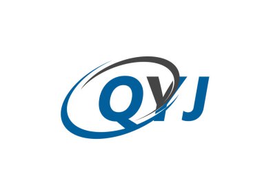 qyj yaratıcı logo tasarımı vektör çizimi