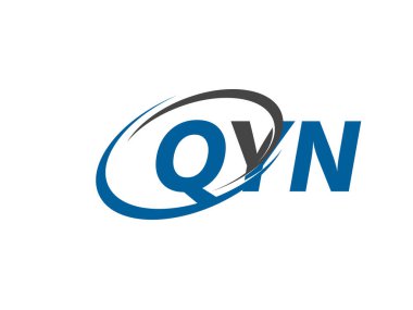 QYN yaratıcı logo tasarımı vektör çizimi