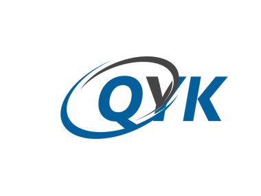 QYK yaratıcı logo tasarımı vektör çizimi