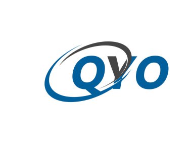 QYO yaratıcı logo tasarımı vektör çizimi