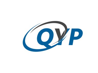QYP yaratıcı logo tasarımı vektör çizimi