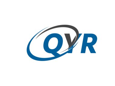 QYR yaratıcı logo tasarımı vektör çizimi