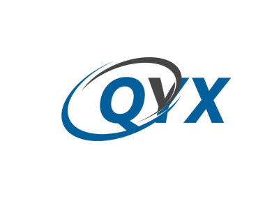 QYX yaratıcı logo tasarımı vektör çizimi