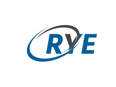 RYE yaratıcı logo tasarımı vektör çizimi