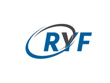 RYF yaratıcı logo tasarımı vektör çizimi