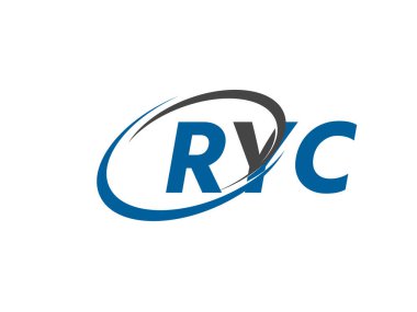 RYC yaratıcı logo tasarımı vektör çizimi
