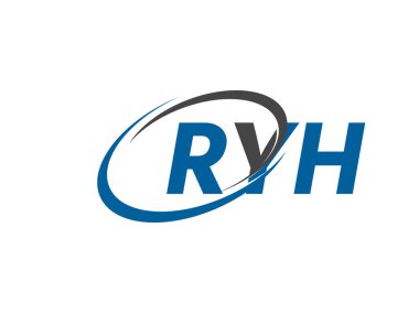 RYH yaratıcı logo tasarımı vektör çizimi