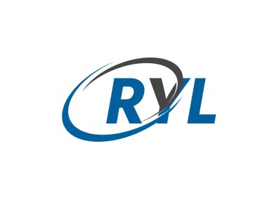 RYL yaratıcı logo tasarımı vektör çizimi