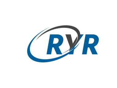 RYR yaratıcı logo tasarımı vektör çizimi