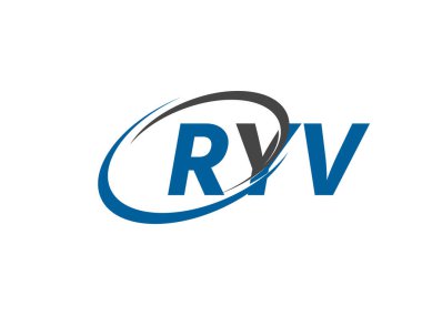RYV yaratıcı logo tasarımı vektör çizimi