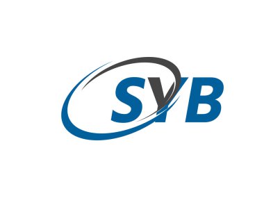 SYB yaratıcı logo tasarımı vektör çizimi