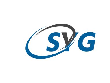 SYG yaratıcı logo tasarımı vektör çizimi