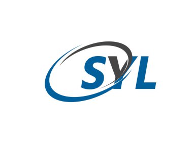 SYL yaratıcı logo tasarımı vektör çizimi