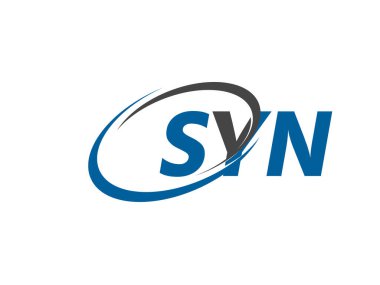 SYN yaratıcı logo tasarımı vektör çizimi