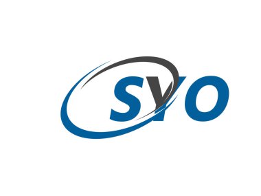 SYO yaratıcı logo tasarımı vektör çizimi