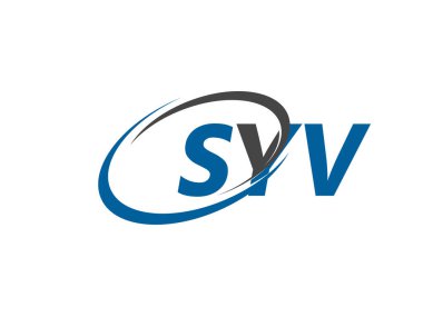 SYV yaratıcı logo tasarımı vektör çizimi
