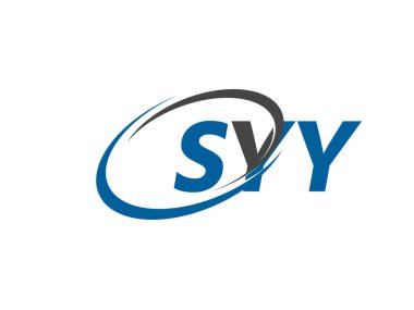 SYY yaratıcı logo tasarımı vektör çizimi