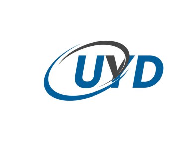 UYD yaratıcı logo tasarımı vektör çizimi