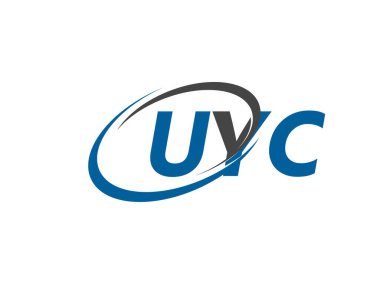 UYC yaratıcı logo tasarımı vektör çizimi