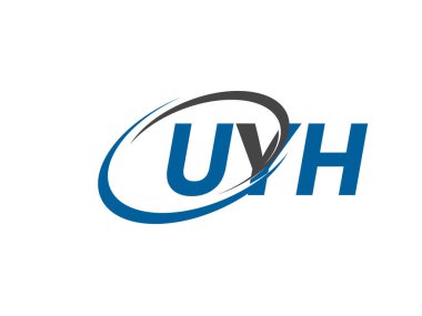 UYH yaratıcı logo tasarımı vektör çizimi