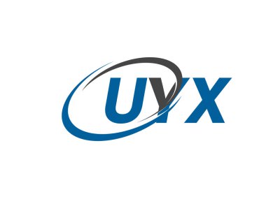 UYX yaratıcı logo tasarımı vektör çizimi