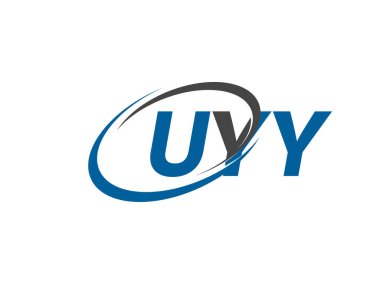 UYY yaratıcı logo tasarımı vektör çizimi