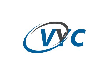 VYC yaratıcı logo tasarımı vektör çizimi