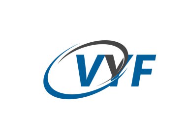 VYF yaratıcı logo tasarımı vektör çizimi