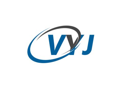 VYJ yaratıcı logo tasarımı vektör çizimi