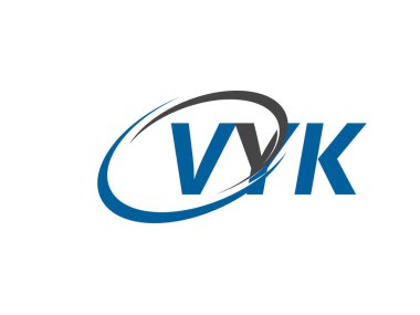 VYK yaratıcı logo tasarımı vektör çizimi